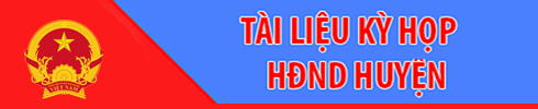 Tài liệu họp HĐND