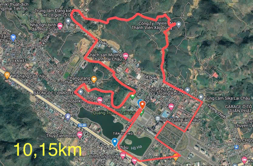 Cự ly 10,15km