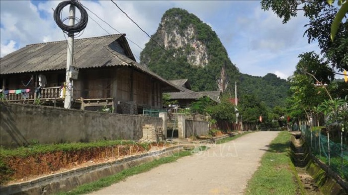 Bản Pu Cay, xã Pha Mu khang trang, sạch đẹp.